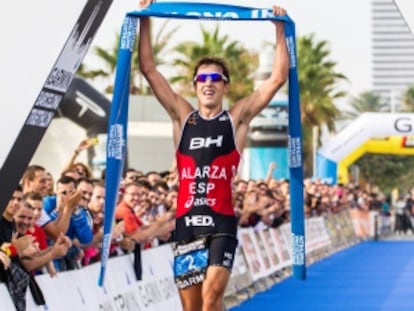 Fernando Alarza, en un triatlón en octubre de 2012.