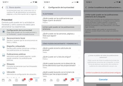 Cómo ocultar publicaciones antiguas de Facebook.