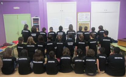 Los alumnos de 5º curso de Primaria del CIP de San Sadurniño