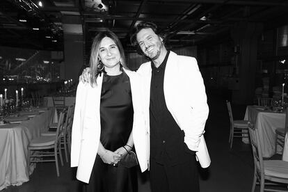 Raquel Peláez, subdirectora de S Moda con el actor Jaime Zatarain.