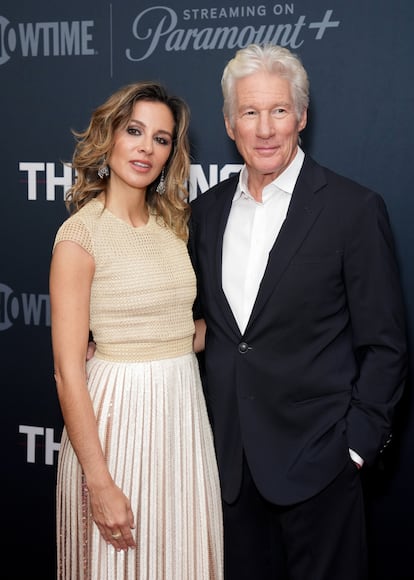 Alejandra Gere y Richard Gere en Los Ángeles en 2024.