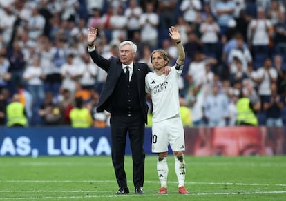 El adiós de los adioses de Modric y Ancelotti en el Bernabéu