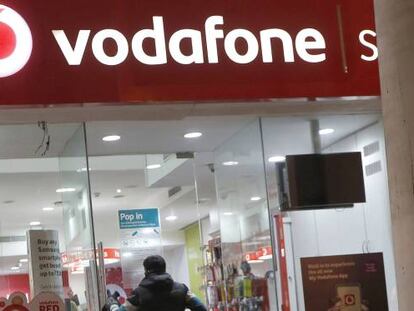 Una tienda de Vodafone.