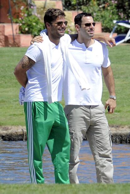 Ricky Martin y su novio, Carlos González.