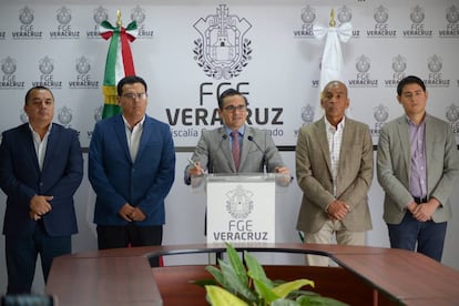 Winckler, durante una rueda de prensa en Veracruz. 