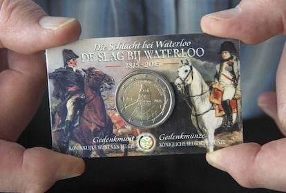 Moneda conmemorativa por el 200º aniversario de la batalla de Waterloo.