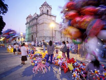 La catedral de Oaxaca.