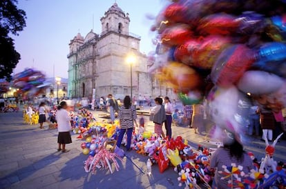 La catedral de Oaxaca.