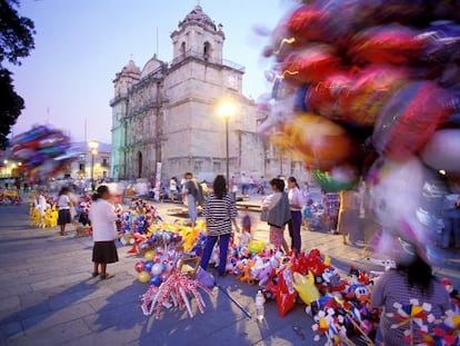 La catedral de Oaxaca.