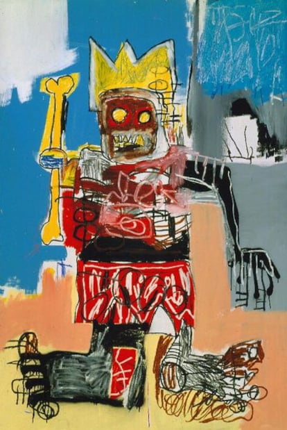 <i>Sin título,</i> obra de Jean-Michel Basquiat.