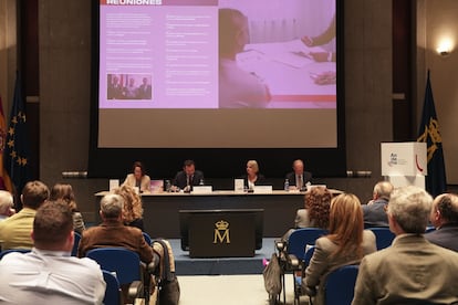 Asamblea general de Andema en la Fábrica Nacional de Moneda y Timbre-Real Casa de la Moneda (FNMT-RCM), el 10 de abril de 2025.