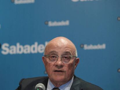 El presidente del Banco Sabadell, Josep Oliu.