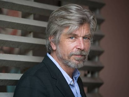 O escritor Karl Ove Knausgård em Barcelona