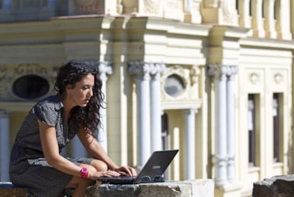 Los centros del ayuntamiento de Málaga seguían ayer ofreciendo wifi abierto y gratuito.