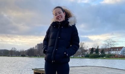 Nerea Gadea, en Haderslev (Dinamarca), donde estudia con el programa Erasmus