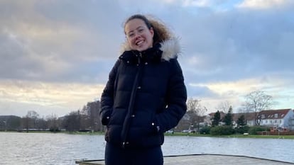 Nerea Gadea, en Haderslev (Dinamarca), donde estudia con el programa Erasmus