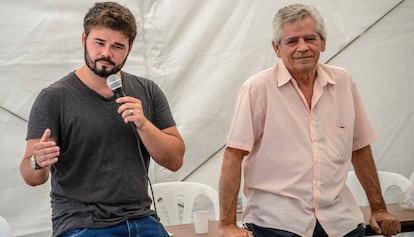 Gabriel Rufián y Eduardo Reyes, en Prada de Conflent.