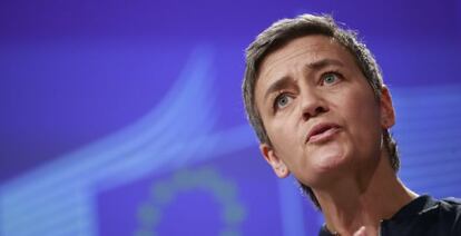 La comisaria europea de Competencia, Marghette Vestager.