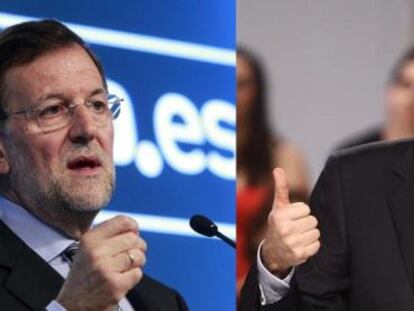 Rajoy y Rubalcaba.