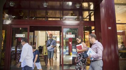 Entrada al Juzgado de Primera Instancia número 10 de Sevilla.