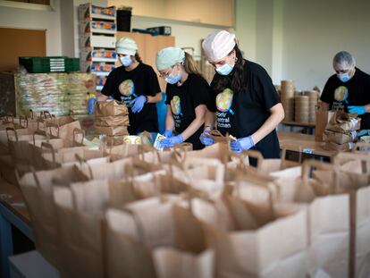 Voluntarios de World Central Kitchen en Madrid.