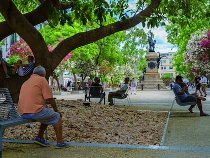 Paseo Vara de Rey en Ibiza, remodelado por el estudio Alday Jover en 2017.