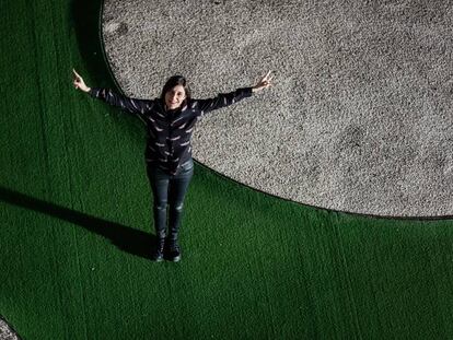 Mar&iacute;a Ca&ntilde;as, en una de las sedes del Festival de Cine Europeo de Sevilla.