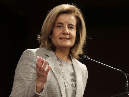 La ministra de Empleo y Seguridad Social, Fátima Báñez