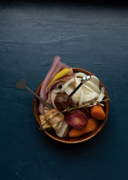 Verduras encurtidas.