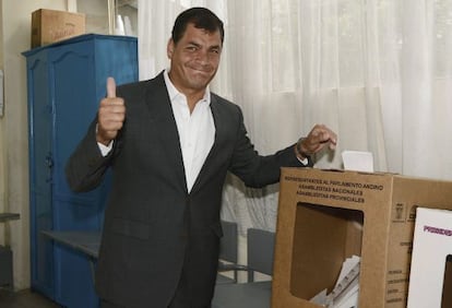 El presidente de Ecuador y candidato a la reelección, Rafael Correa.