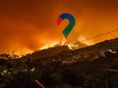 Google Maps será capaz de informar sobre incendios forestales.