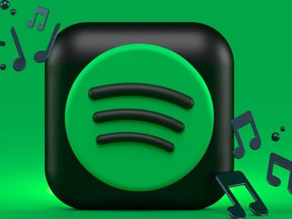 Logo de Spotify con fondo