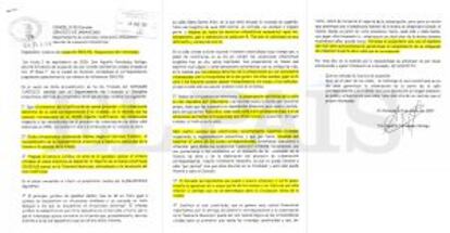 Documento firmado por el alcalde