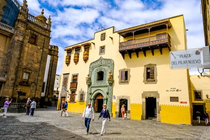 El exterior de la Casa de Colón, en Las Palmas.