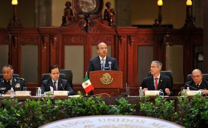 El presidente Calderón durante la sesión del Consejo de Seguridad.