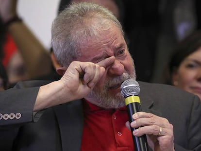 Lula at his press conference on Thursday.