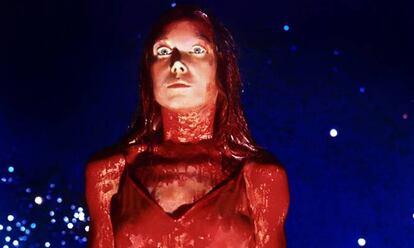 Sissy Spacek en la escena más conocida de la película 'Carrie' (1976).