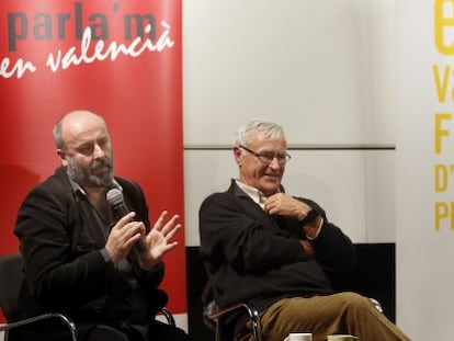 Livermore, Rib&oacute; y Puig en la presentaci&oacute;n del voluntariado por el valenciano.