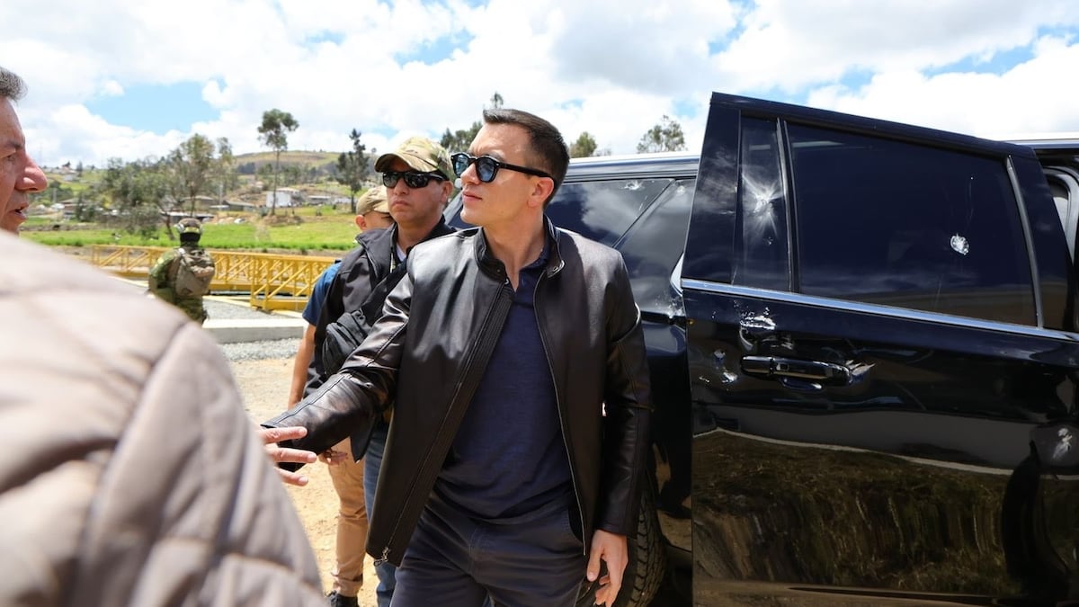 Atacado el convoy de Daniel Noboa en plena oleada de movilizaciones en Ecuador