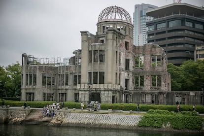 Restos del edificio de Hiroshima sobre el que estall&oacute; la bomba at&oacute;mica en 1945.