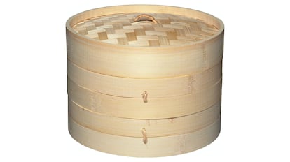 Vaporera de bambú de dos pisos