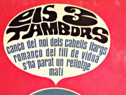 Caràtula d'un disc de vinil del grup català dylanià El Tres Tambors.