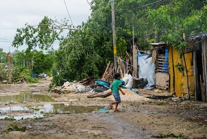 Zonas marginadas en Tulum, Quintana Roo, en julio de 2024.