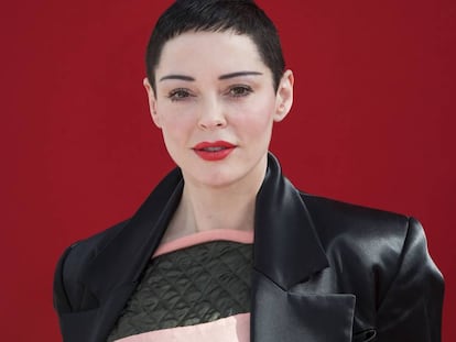 La actriz y activista Rose McGowan.