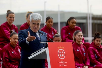 Pedro Rocha, presidente de la Comisión Gestora de la Real Federación Española de Fútbol