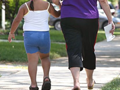 Una niña obesa en Estados Unidos.