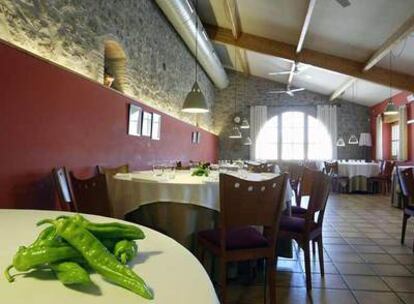 Comedor del hotel rural Els Casals.