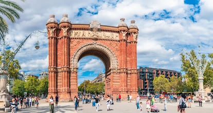 El Arco de Triunfo de Barcelona, en el paseo Lluís Companys. 