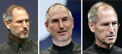 Evolución de la imagen de Steve Jobs.