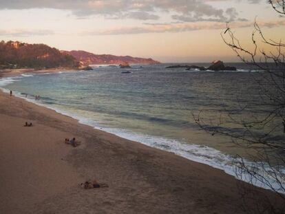 Una imagen de la playa de Mazunte, en la costa de Oaxaca.